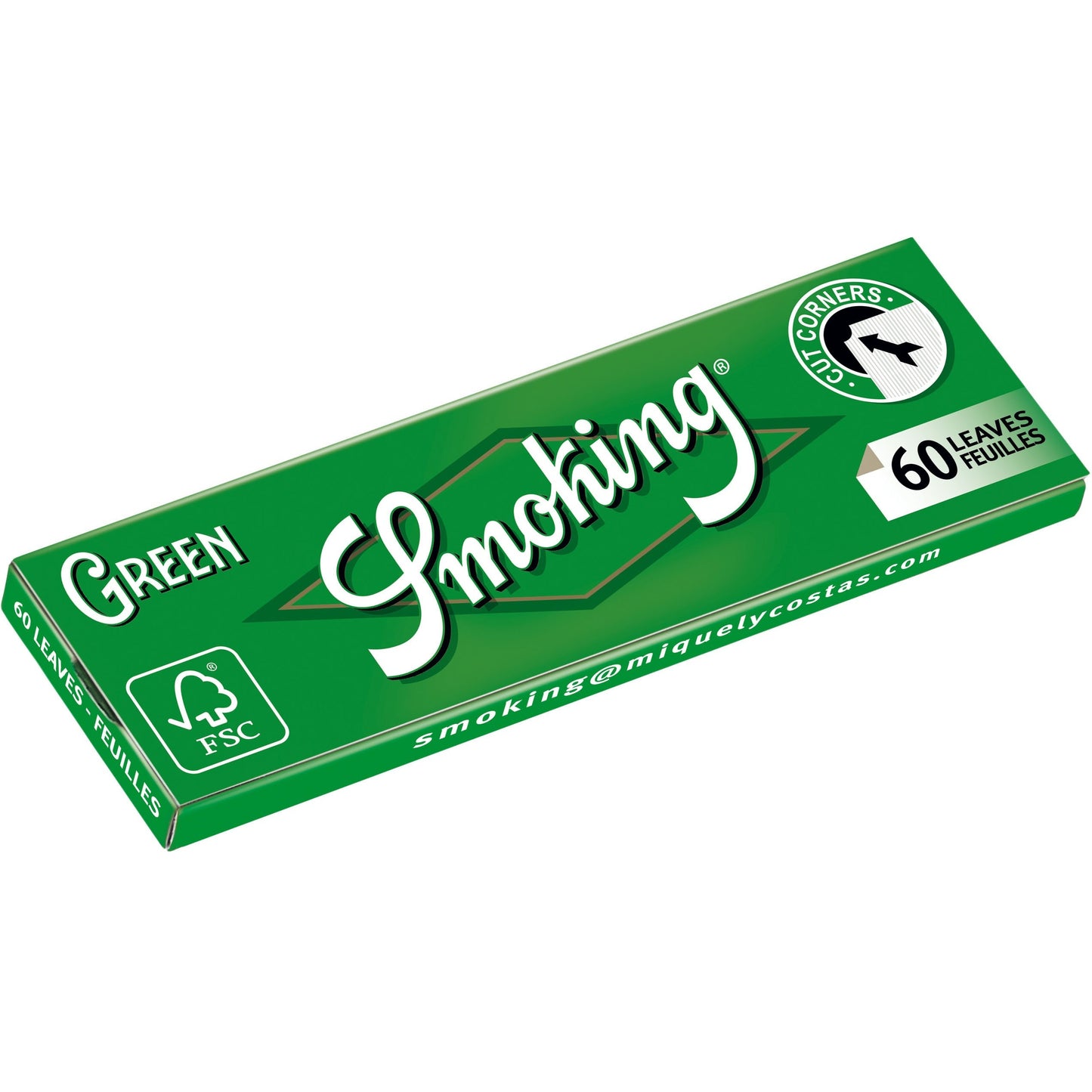 Smoking Green Cut Corners Regular Size
