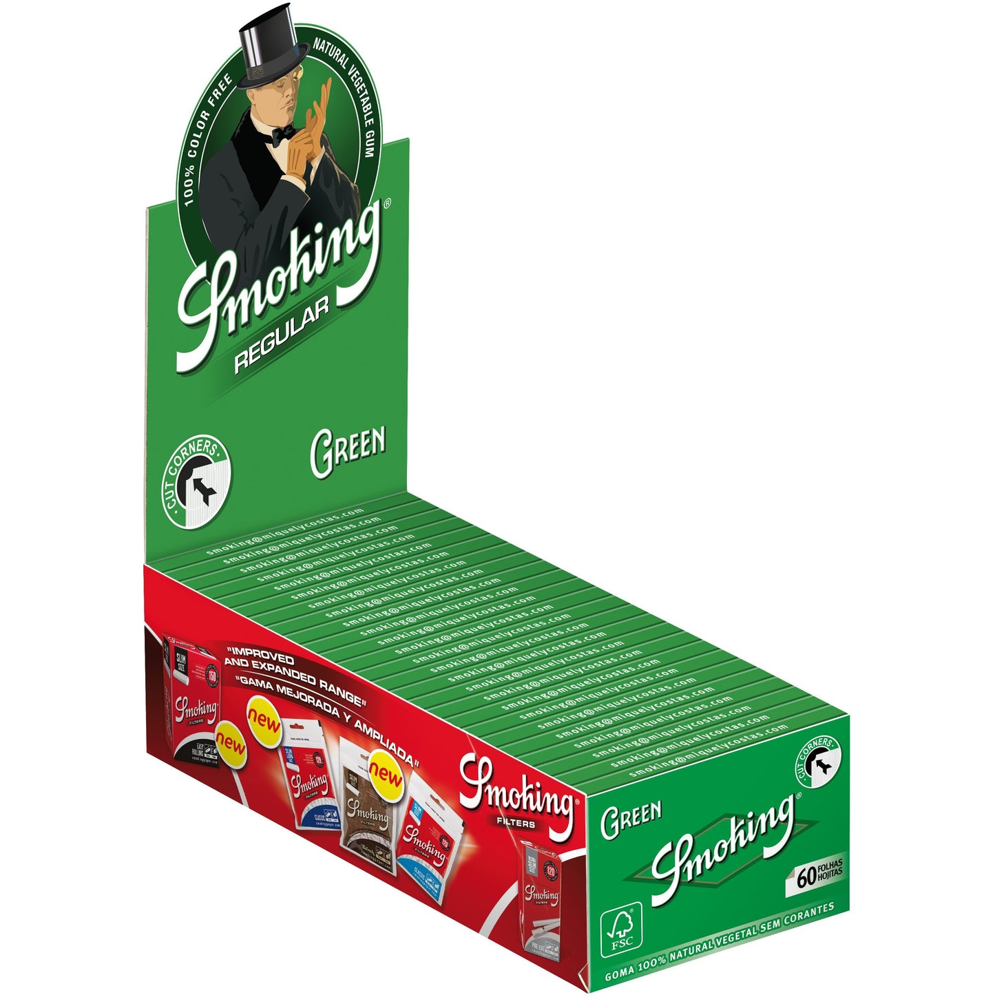 Smoking Green Cut Corners Regular Size