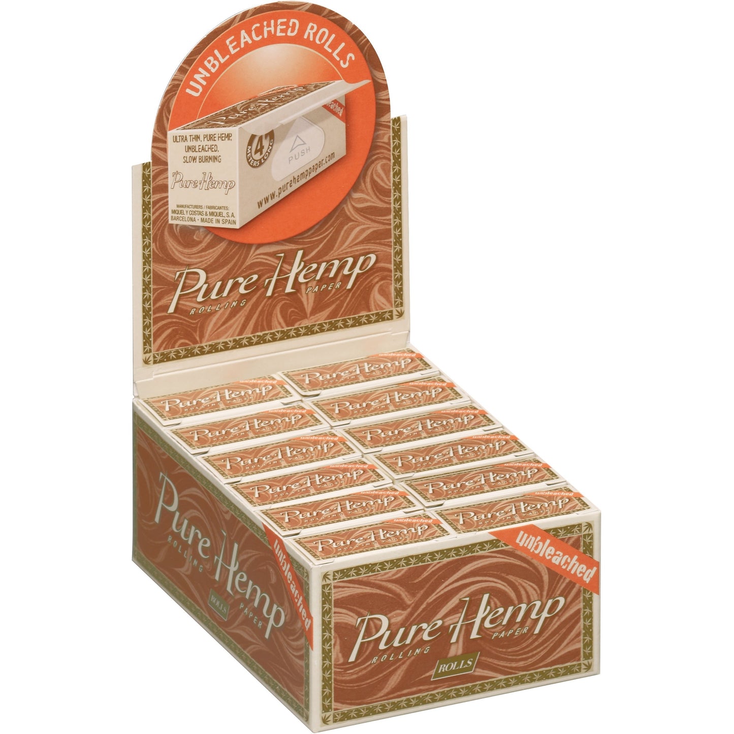 Pure Hemp Unbleached Rolls