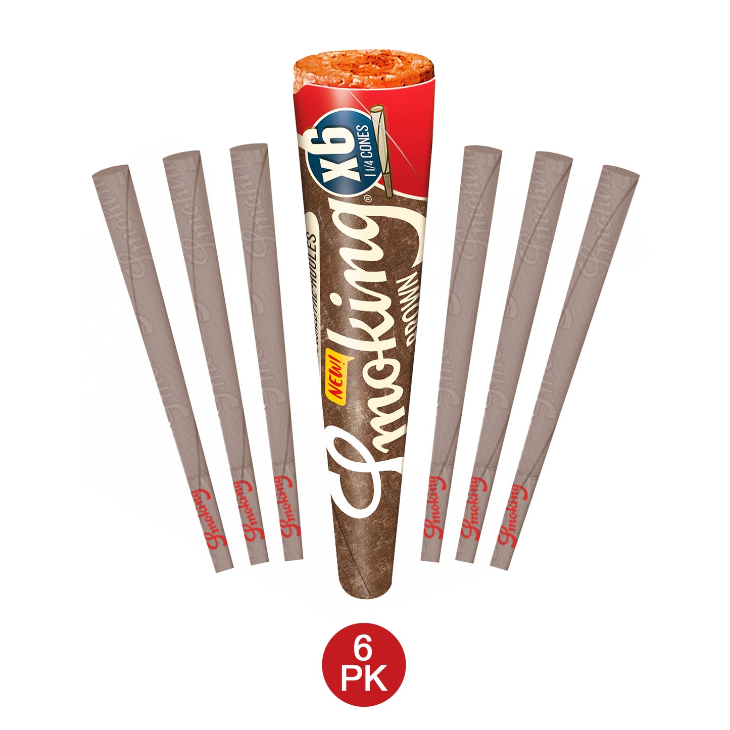 Smoking Brown Medium 1 1/4 Size Unbleached Pre-Roll Cones By Miquel Y Costas