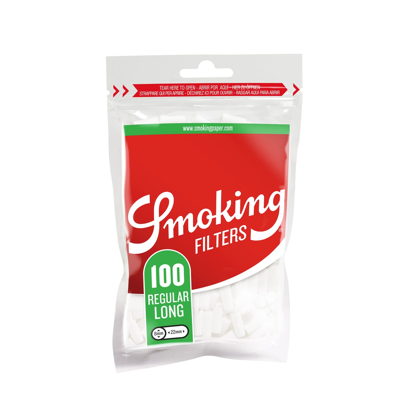 Smoking Classic Regular Slim Size Long Filters Bag