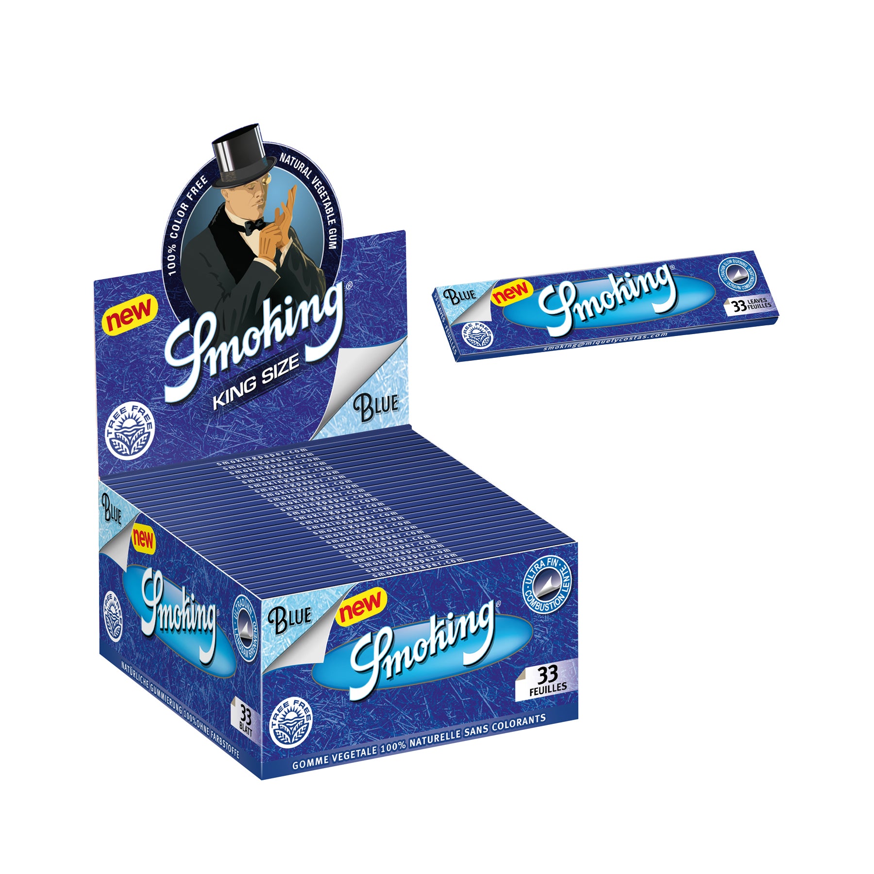 Wholesale Smoking Blue Rolling Paper King Size