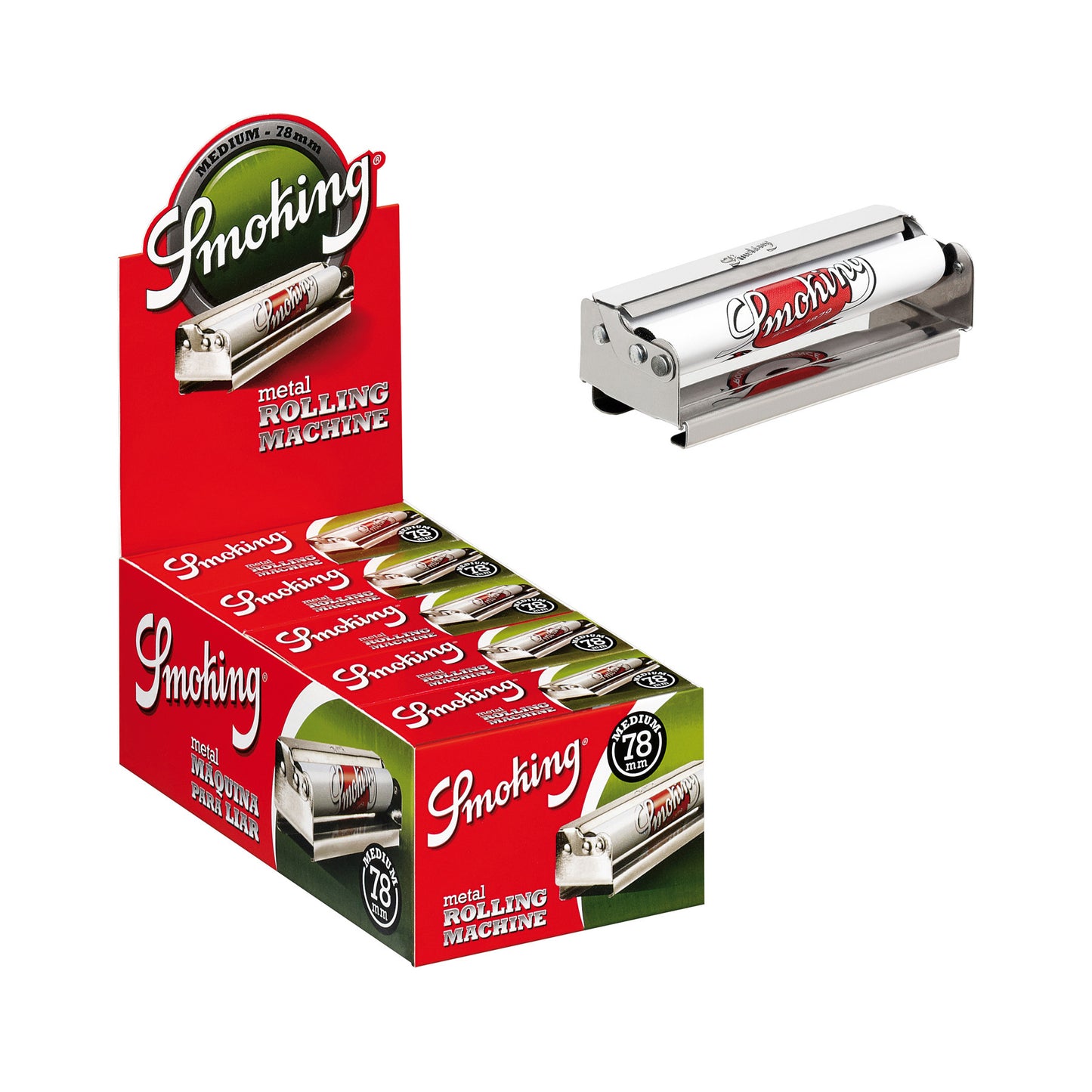 Smoking Medium 78mm 1 1/4 Size Metal Rolling Machine
