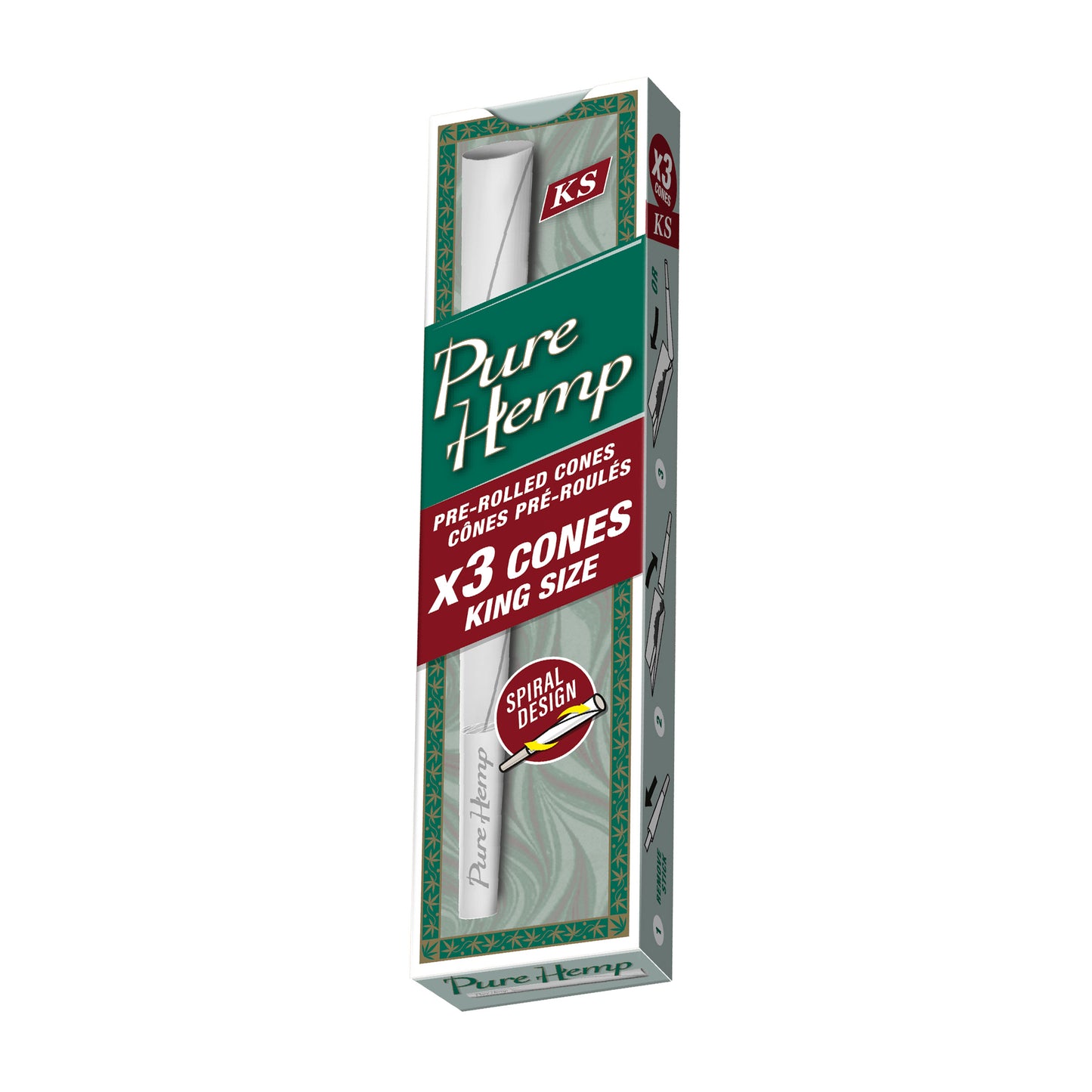 PURE HEMP Classic King Size Cones Consumer 3 Packs