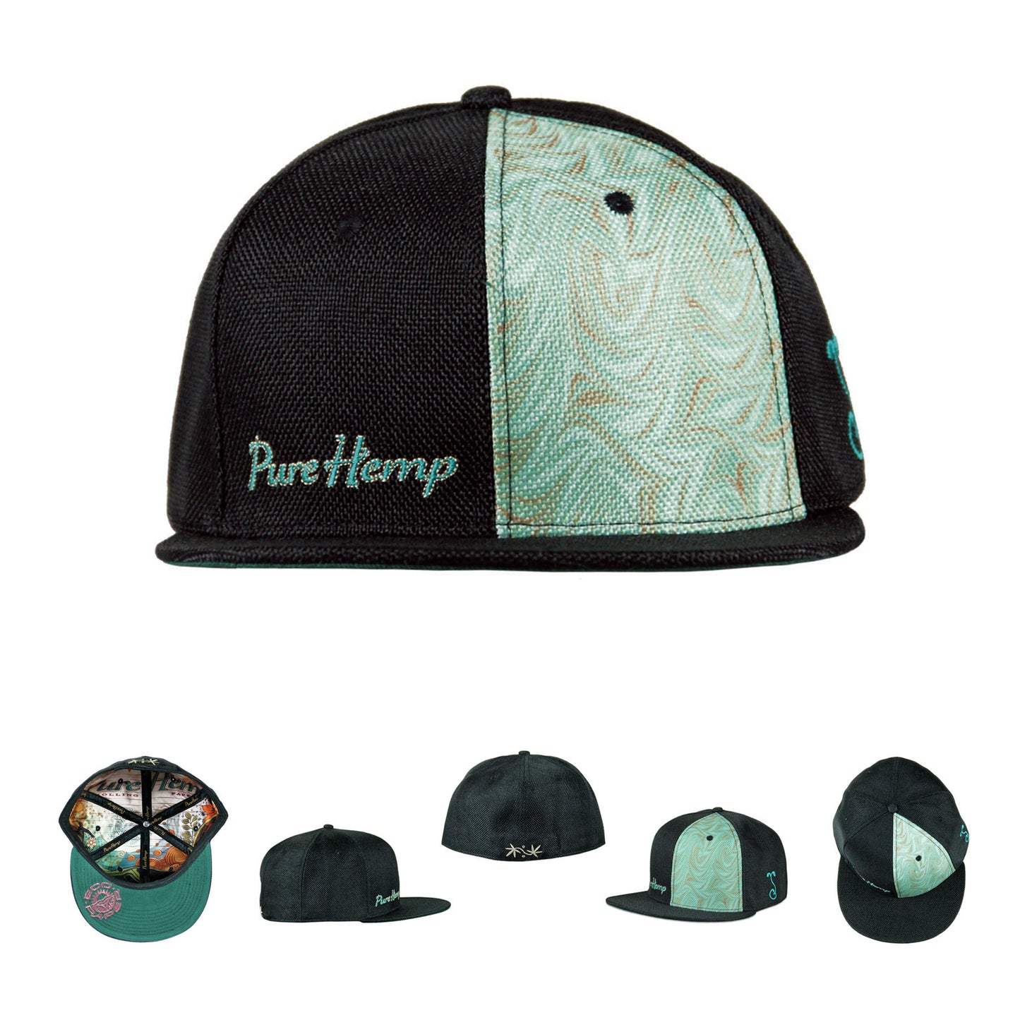 Pure Hemp GrassRoots Fitted 6 Panel Limited Edition Hat *check for size availability