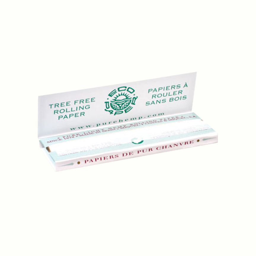 Pure Hemp Classic Single Wide Regular Size Booklet Open (50/Box)