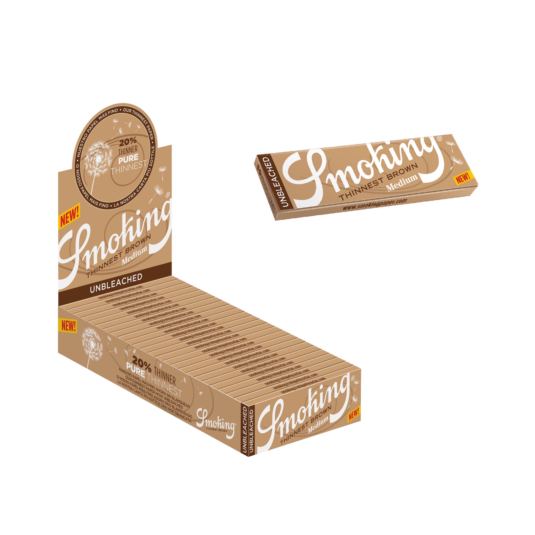 1 1/4 Size Thinnest Smoking Rolling Papers