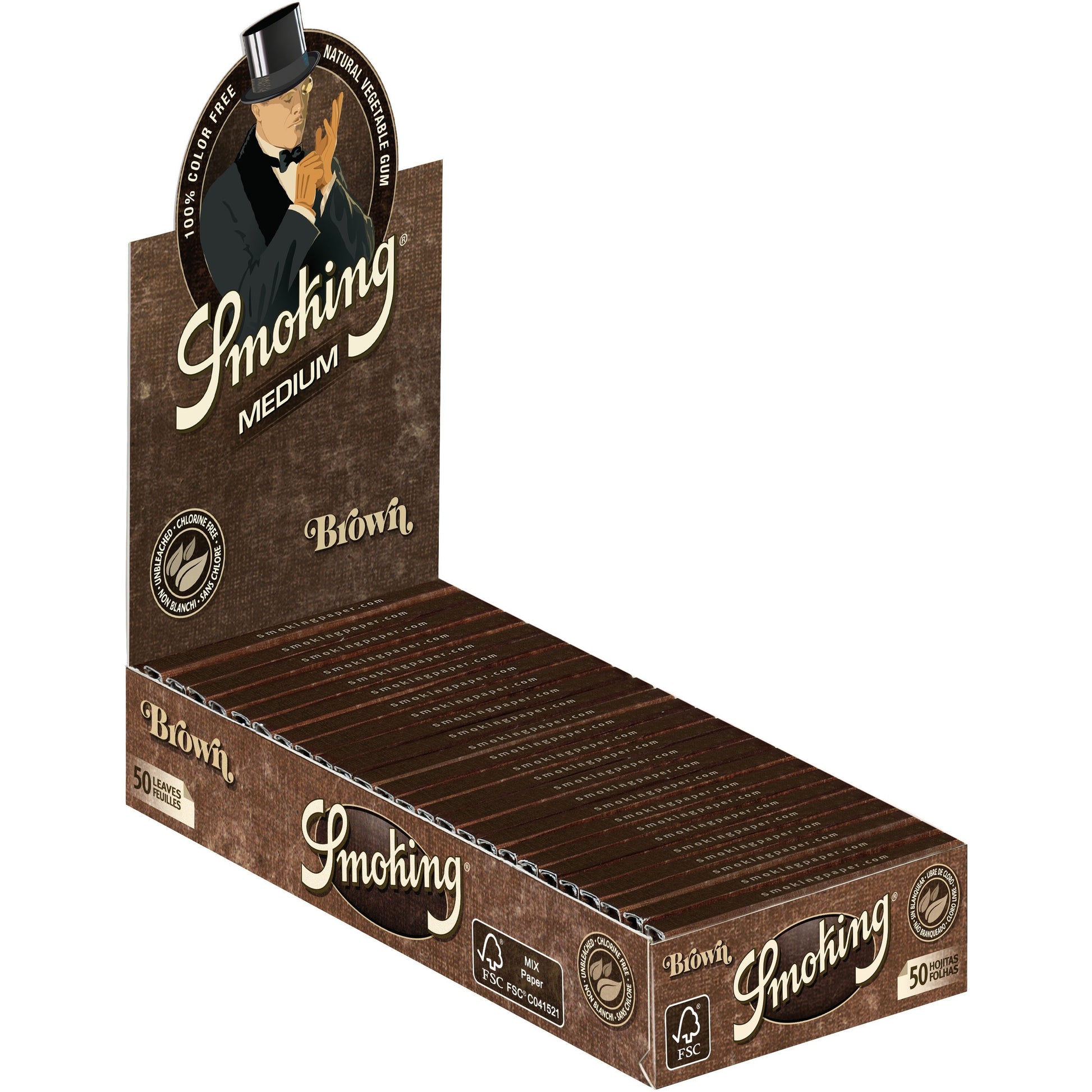 Smoking Brown 1 1/4 Medium Size – Roll-Your-Own