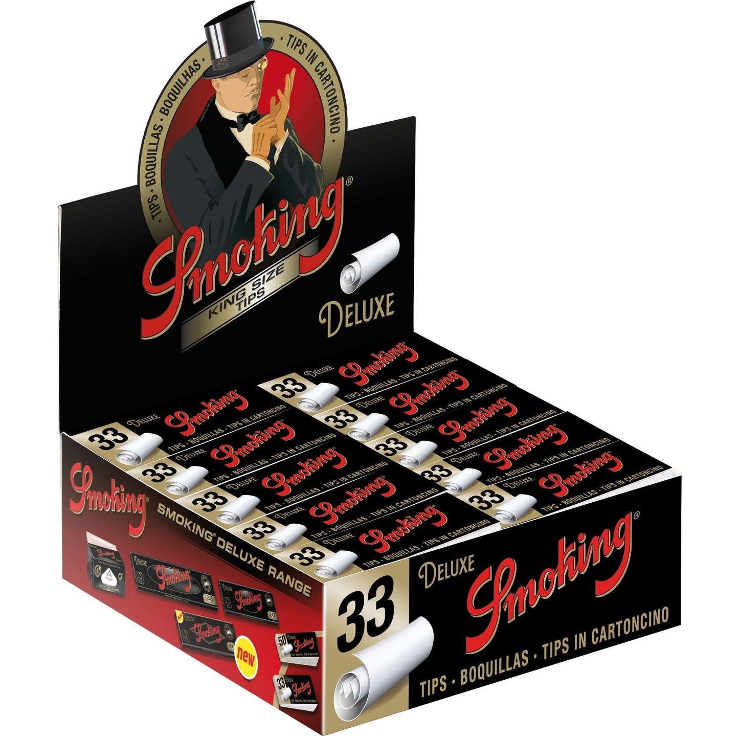 Smoking DeLuxe King Size Tips/Crutchs