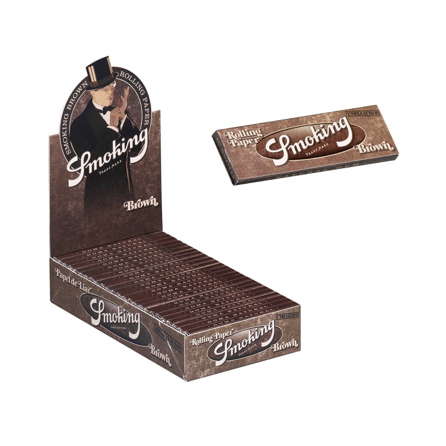 Smoking Brown 1 1/4 Medium Size