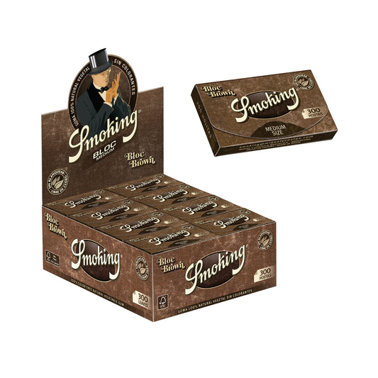 Smoking Brown 1 1/4 Medium Size 300 Flat Pack