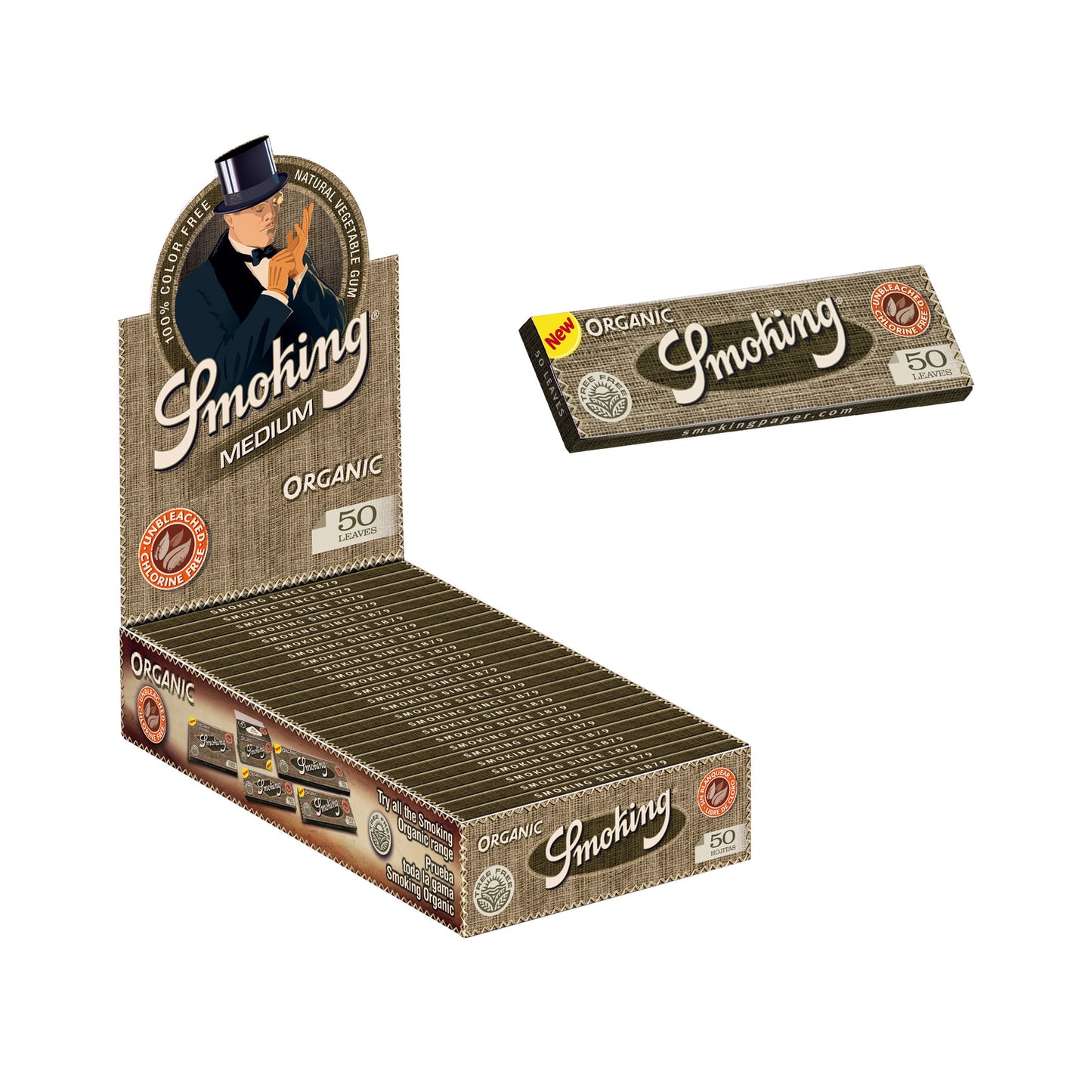 Smoking Organic 1 1/4 Size