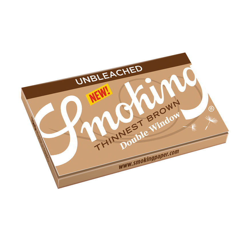 Smoking Thinnest Brown Single Wide Double Booklet