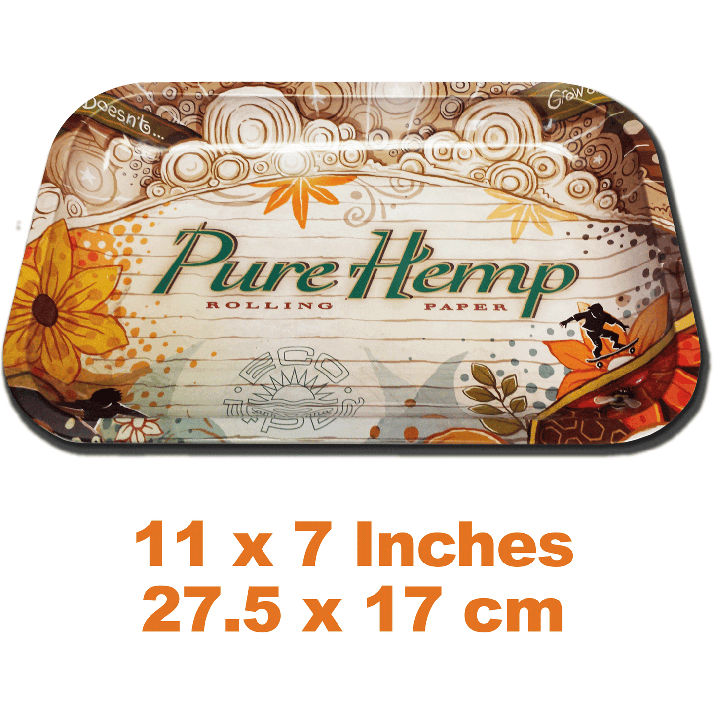 Pure Hemp Medium 11 x 7 Inch Rolling Tray